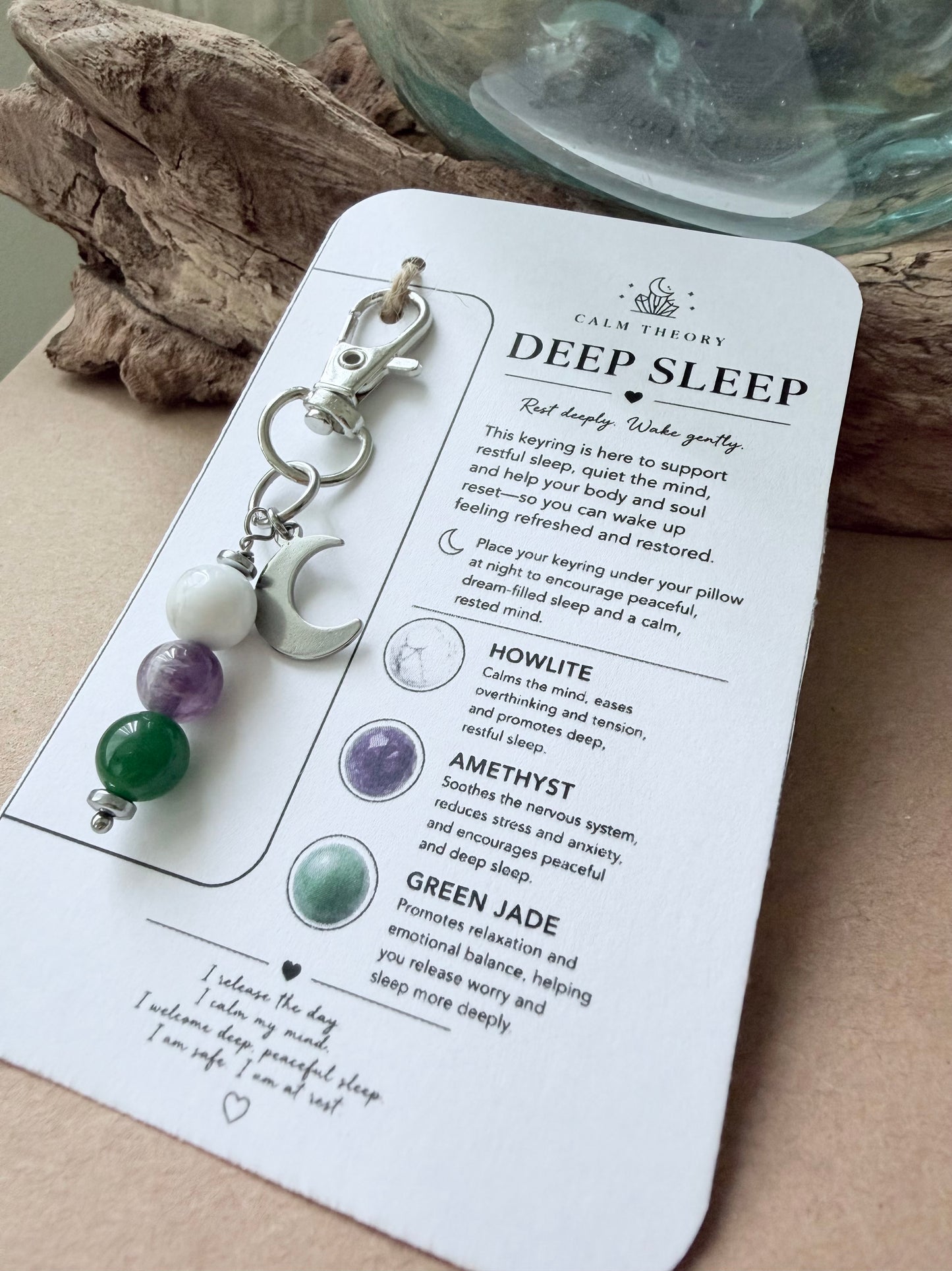 Deep Sleep Crystal Healing Keyring