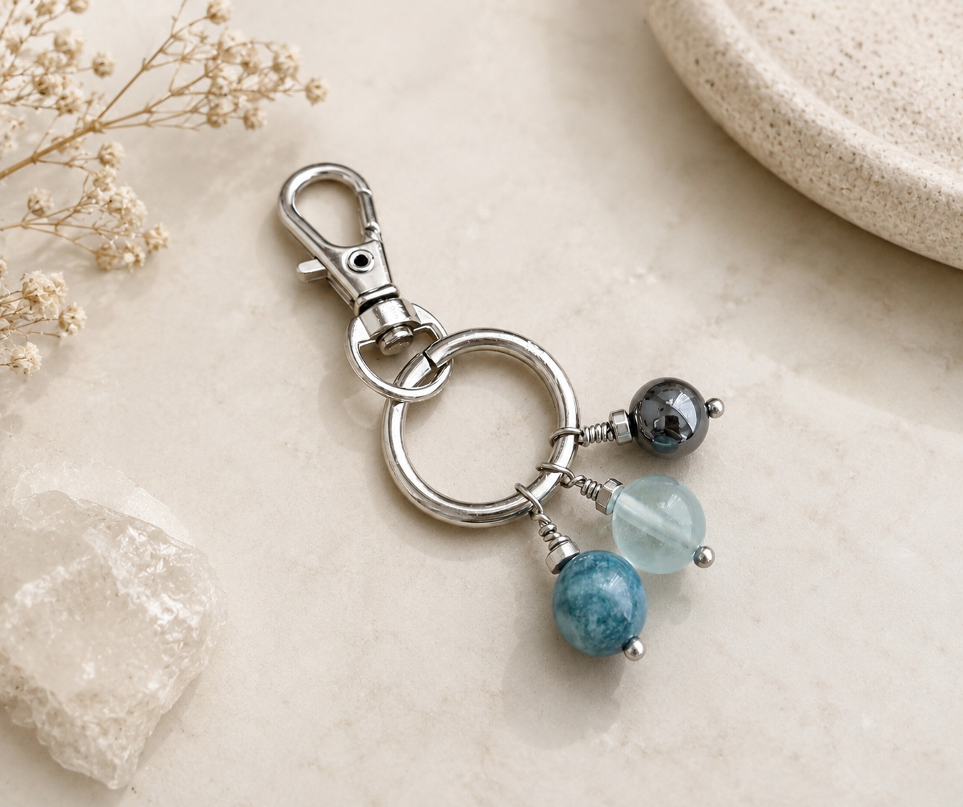 ADHD Support Crystal Keyring