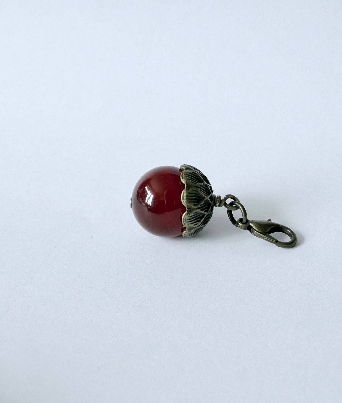 Little Agate Acorn Charm