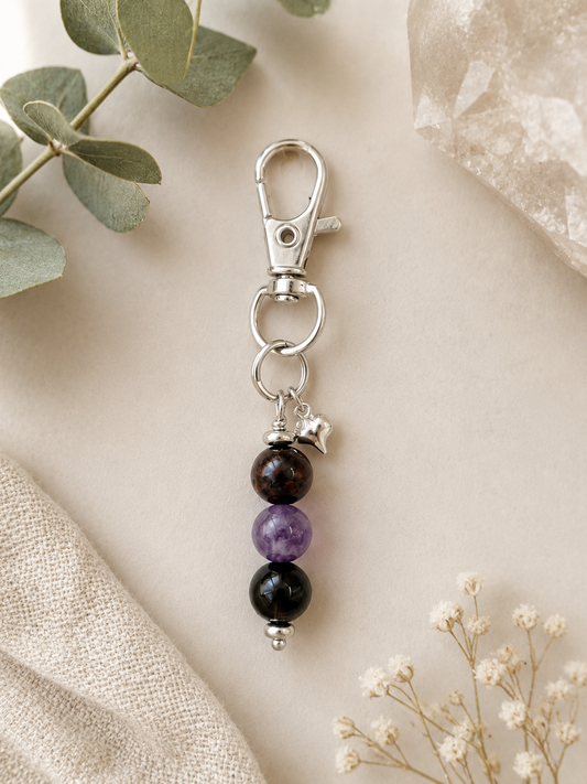 Grief Support Crystal Healing Gemstone Keyring